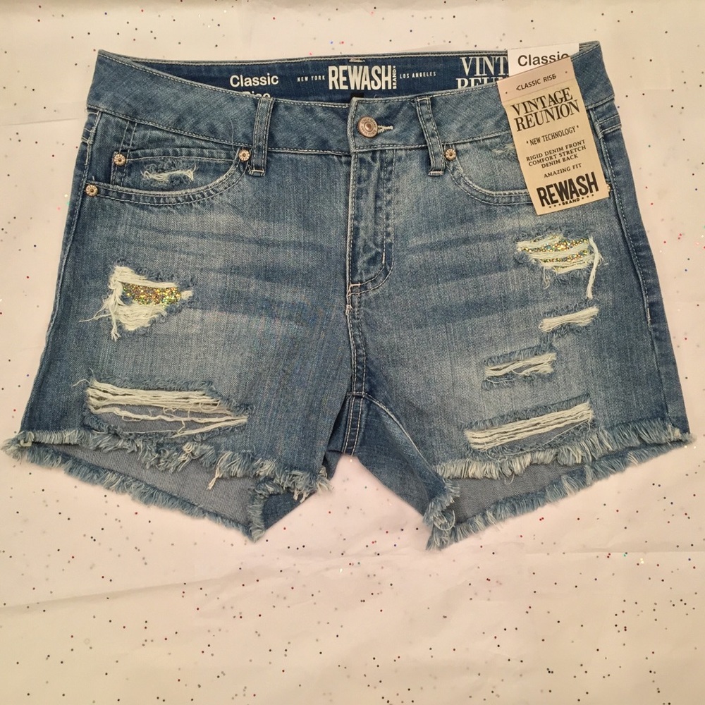 Juniors High Waist Shorts Jean Shorts